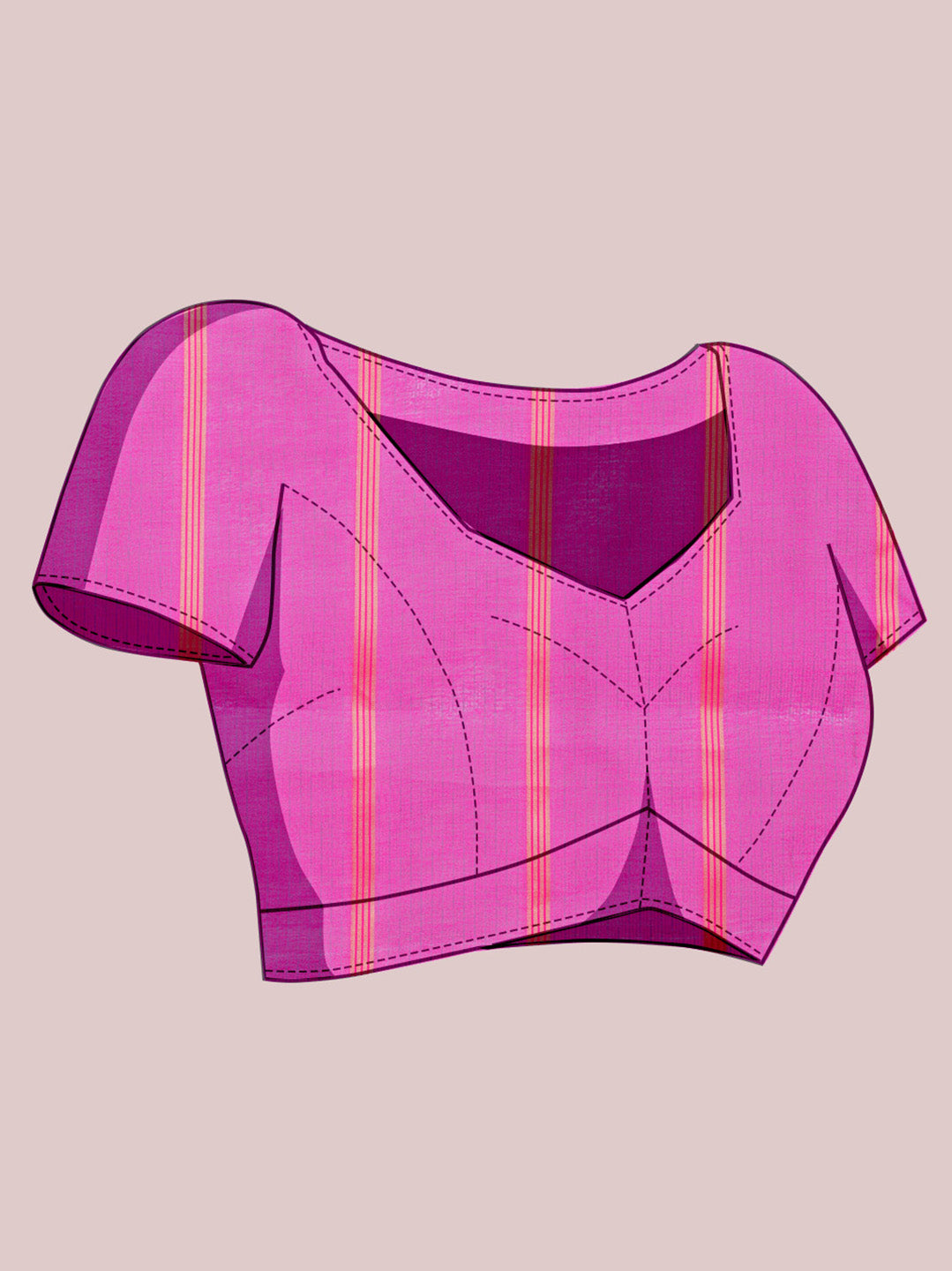 Sea Green Kota Doriya Saree With Zari Weaving Work