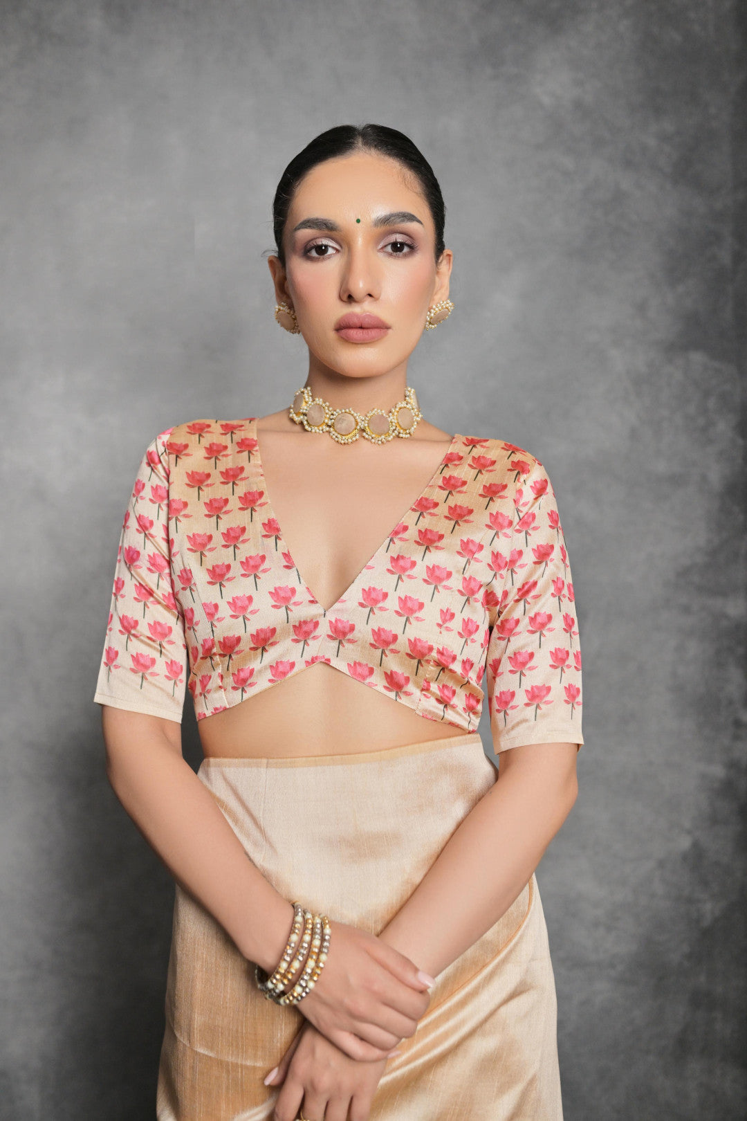 Yellow Tussar Silk Saree with Lotus Floral Printed Work | Festive & Party Wear – JaipurSaaj