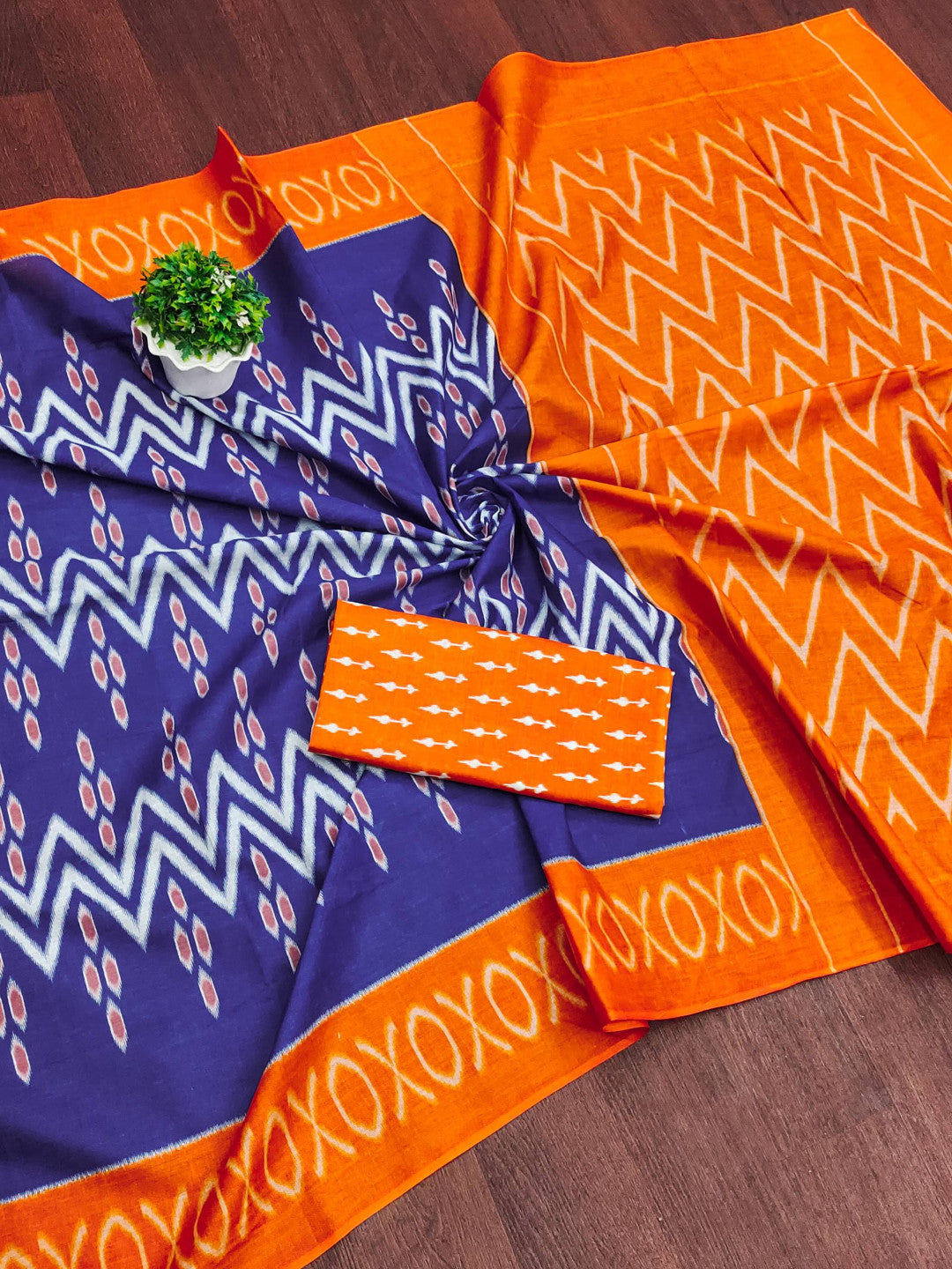Purple Soft Pure Mulmul Cotton Saree With Hand Block Print | Casual & Festive Wear – JaipurSaaj
