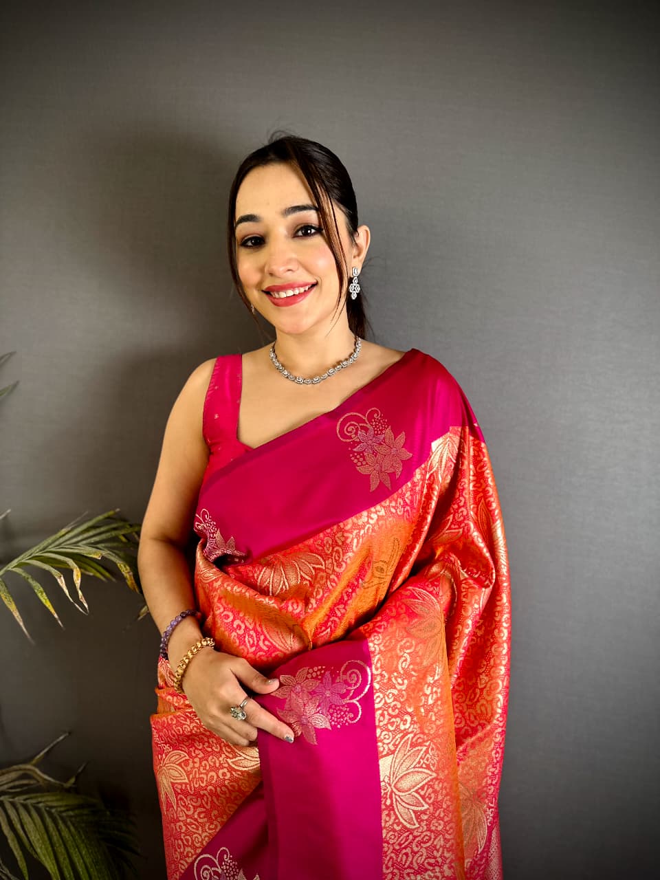 Peach Premium Soft Silk Saree With Zari Weaving Work | Wedding & Festive Wear – JaipurSaaj