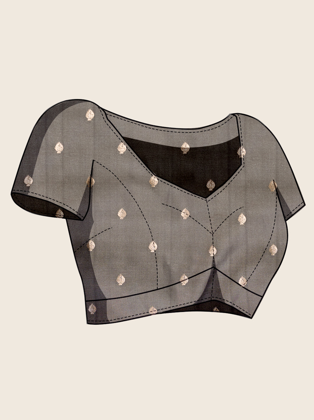 Gray Soft Silk Saree With Silver Banarasi Zari Weaving Work | Festive Wear – JaipurSaaj