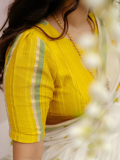 White Linen Cotton Saree with Digital Printed Work | Lightweight Daily & Office Wear – JaipurSaaj