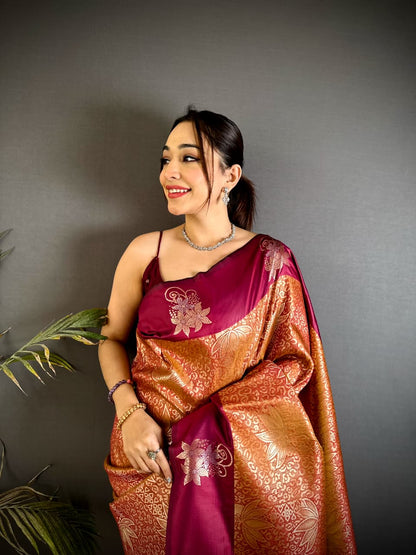 Orange Premium Soft Silk Saree With Zari Weaving Work | Wedding & Festive Wear – JaipurSaaj