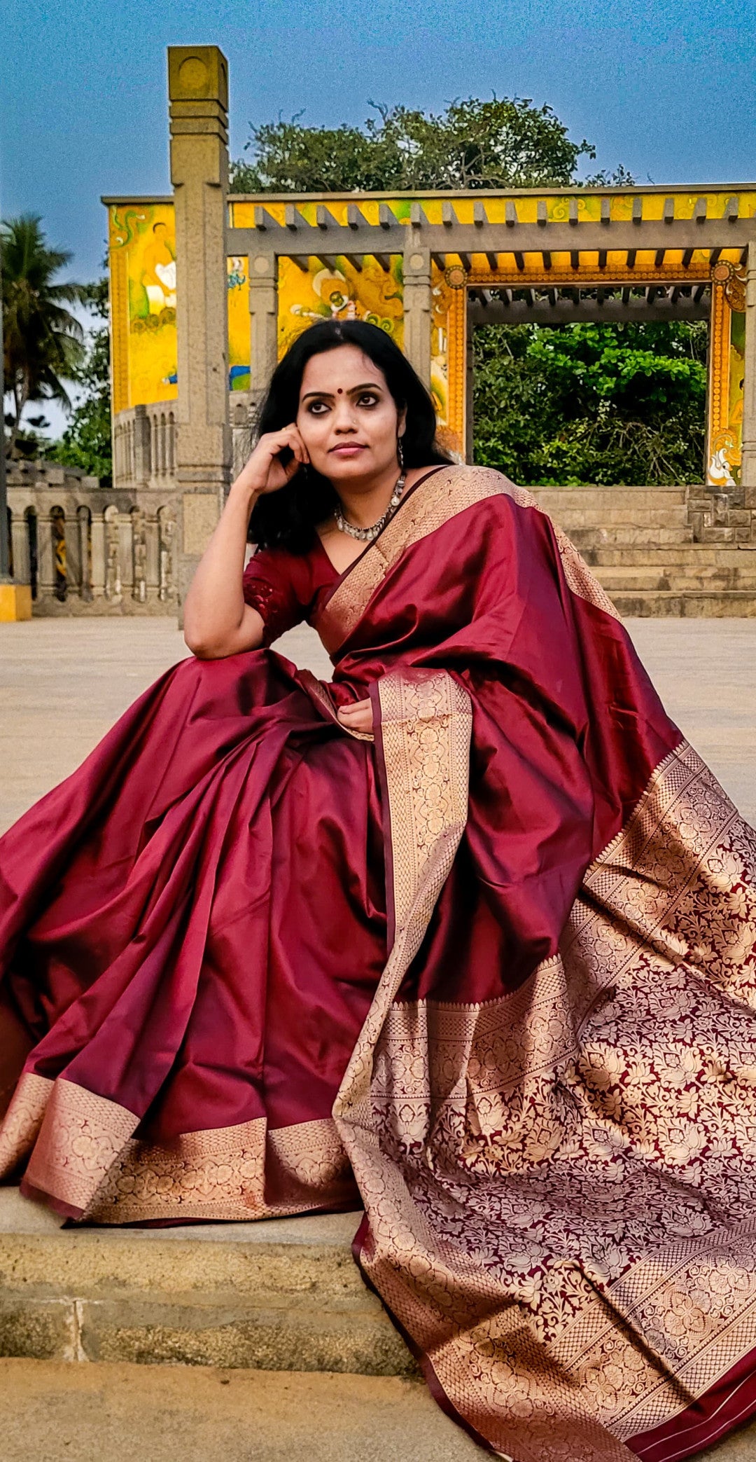 Maroon Color Soft Kanchipuram Silk Saree With Zari Weaving Work | Bridal Wedding & Festive Wear – JaipurSaaj