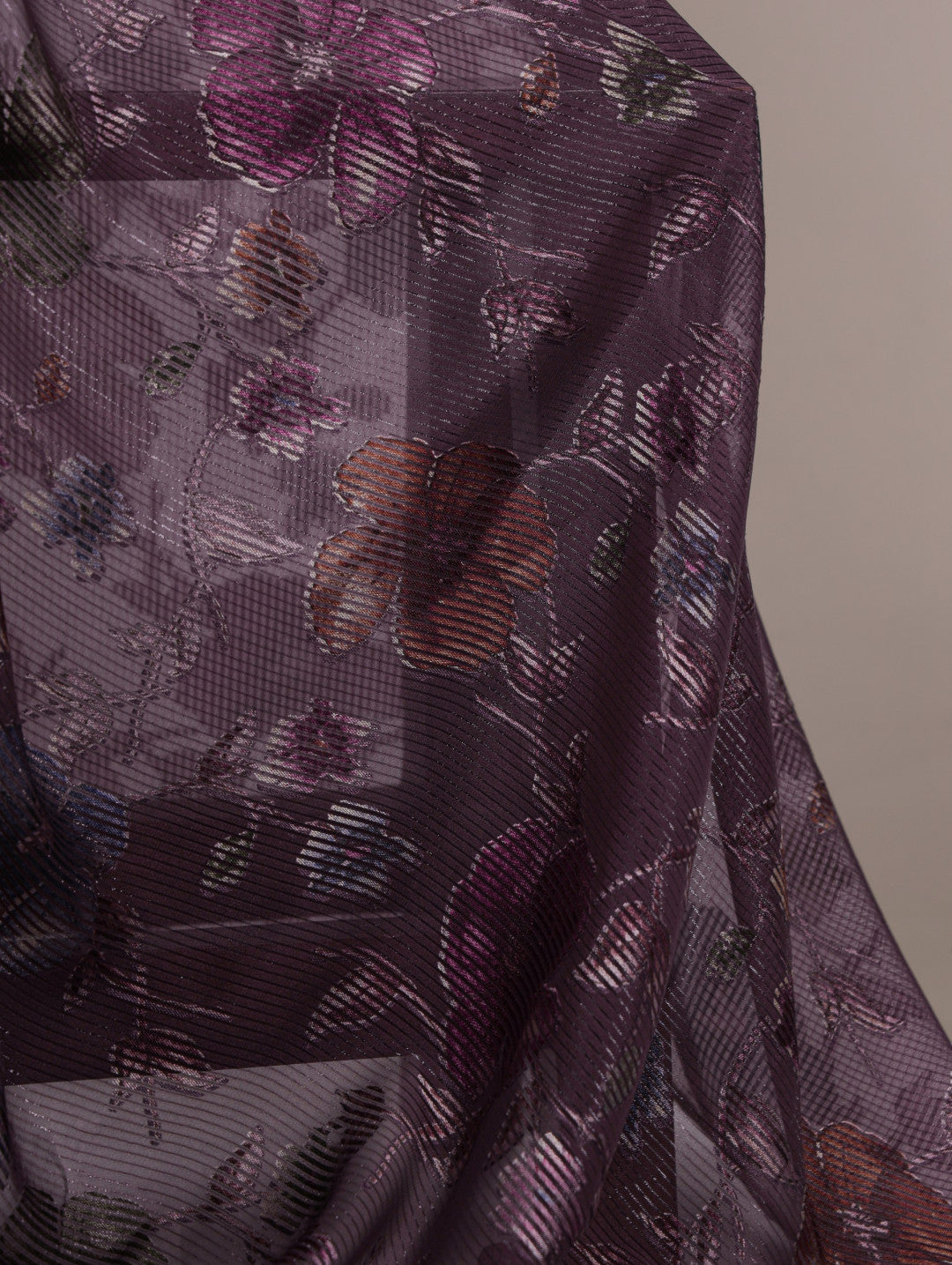 Magenta Brasso Silk Saree With Floral Print & Zari Weaving | Party & Casual Wear – JaipurSaaj