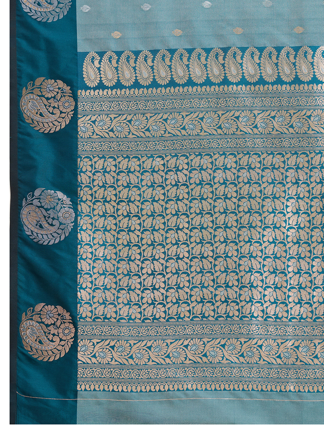 Rama Green Soft Silk Saree With Silver Banarasi Zari Weaving Work | Festive Wear – JaipurSaaj