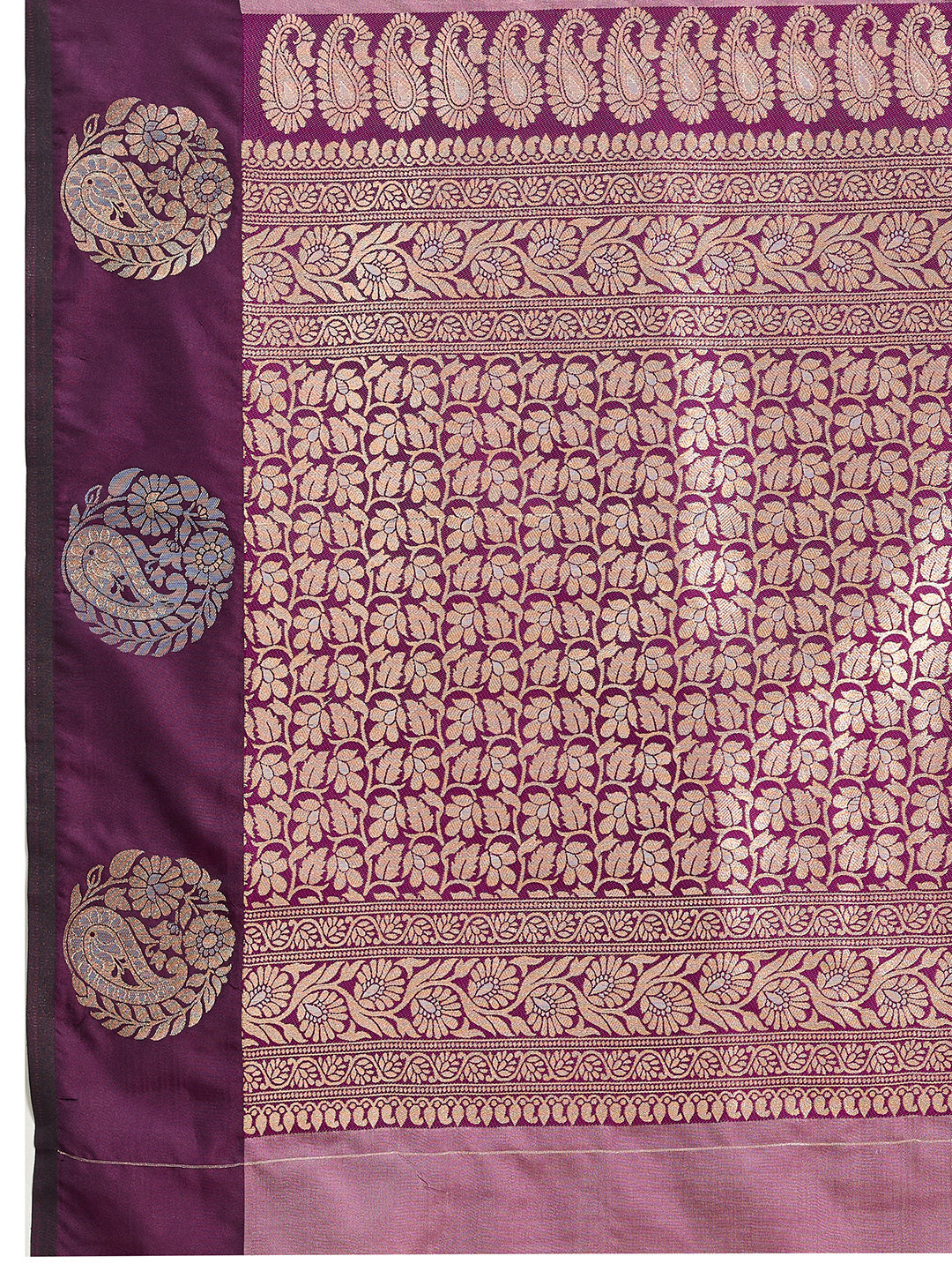 Dusty Pink Soft Silk Saree With Silver Banarasi Zari Weaving Work | Festive Wear – JaipurSaaj