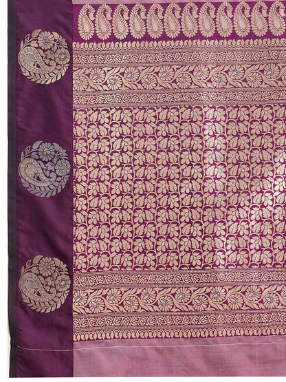 Dusty Pink Soft Silk Saree With Silver Banarasi Zari Weaving Work | Festive Wear – JaipurSaaj