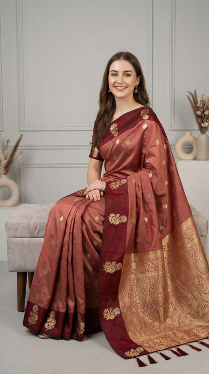 Red Premium Banarasi Soft Silk Saree With Zari Weaving Work | Wedding & Festive Wear – JaipurSaaj