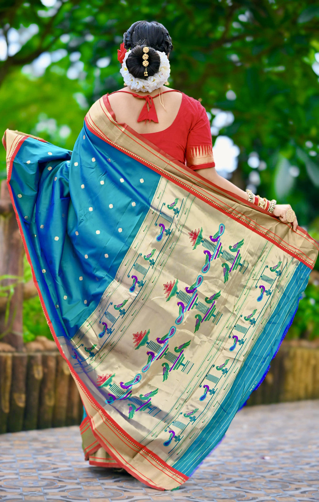 Green Paithani Silk Saree With Zari Weaving Work | Bridal Wedding Wear – JaipurSaaj