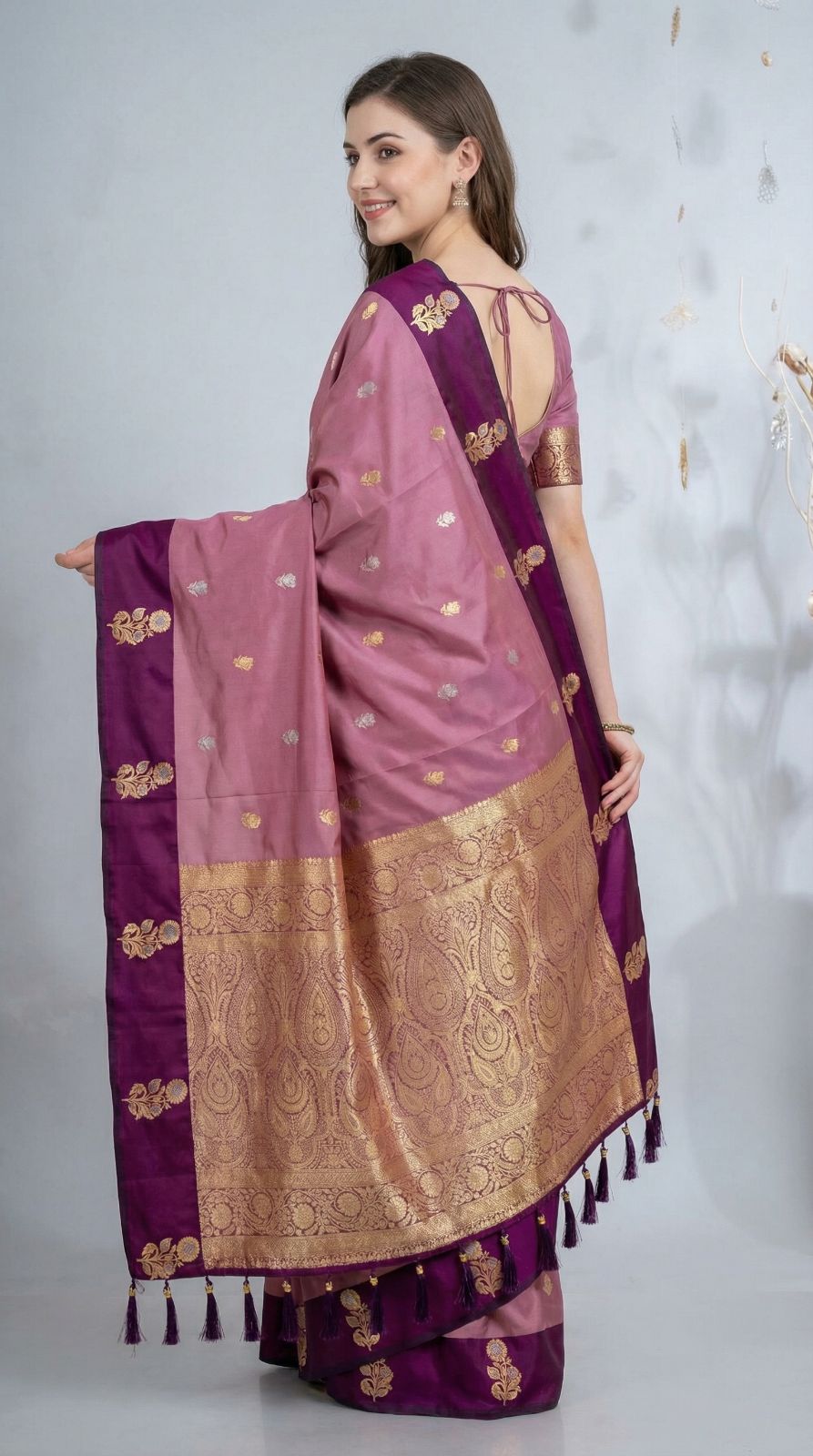Magenta Premium Banarasi Soft Silk Saree With Zari Weaving Work | Wedding & Festive Wear – JaipurSaaj