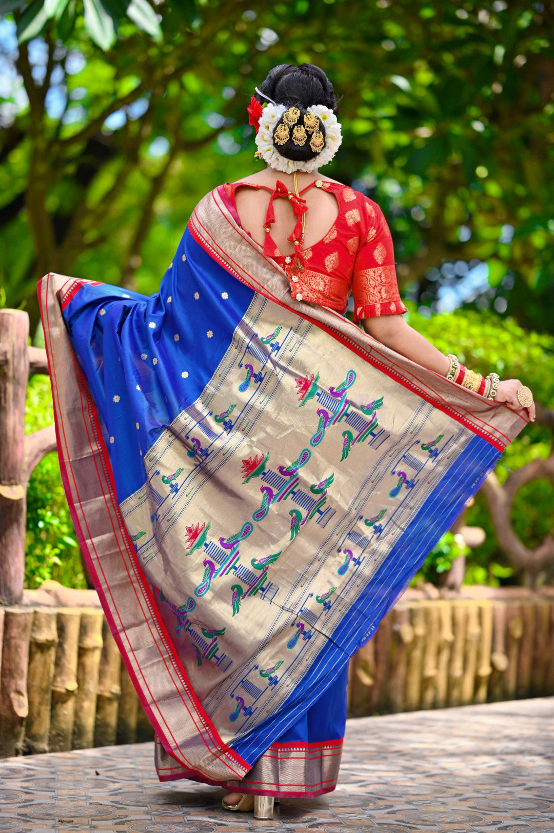 Violet Paithani Silk Saree With Zari Weaving Work | Bridal Wedding Wear – JaipurSaaj