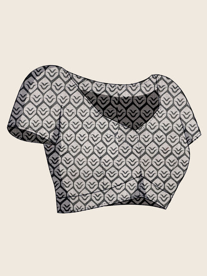 Yellow Linen Cotton Saree With Digital Printed Work And Silver Zari Border