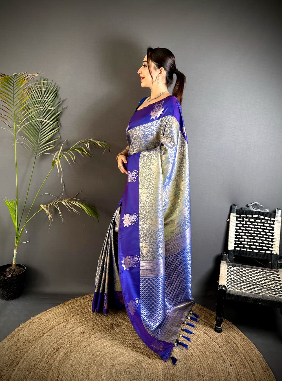 Purple Premium Soft Silk Saree With Zari Weaving Work | Wedding & Festive Wear – JaipurSaaj