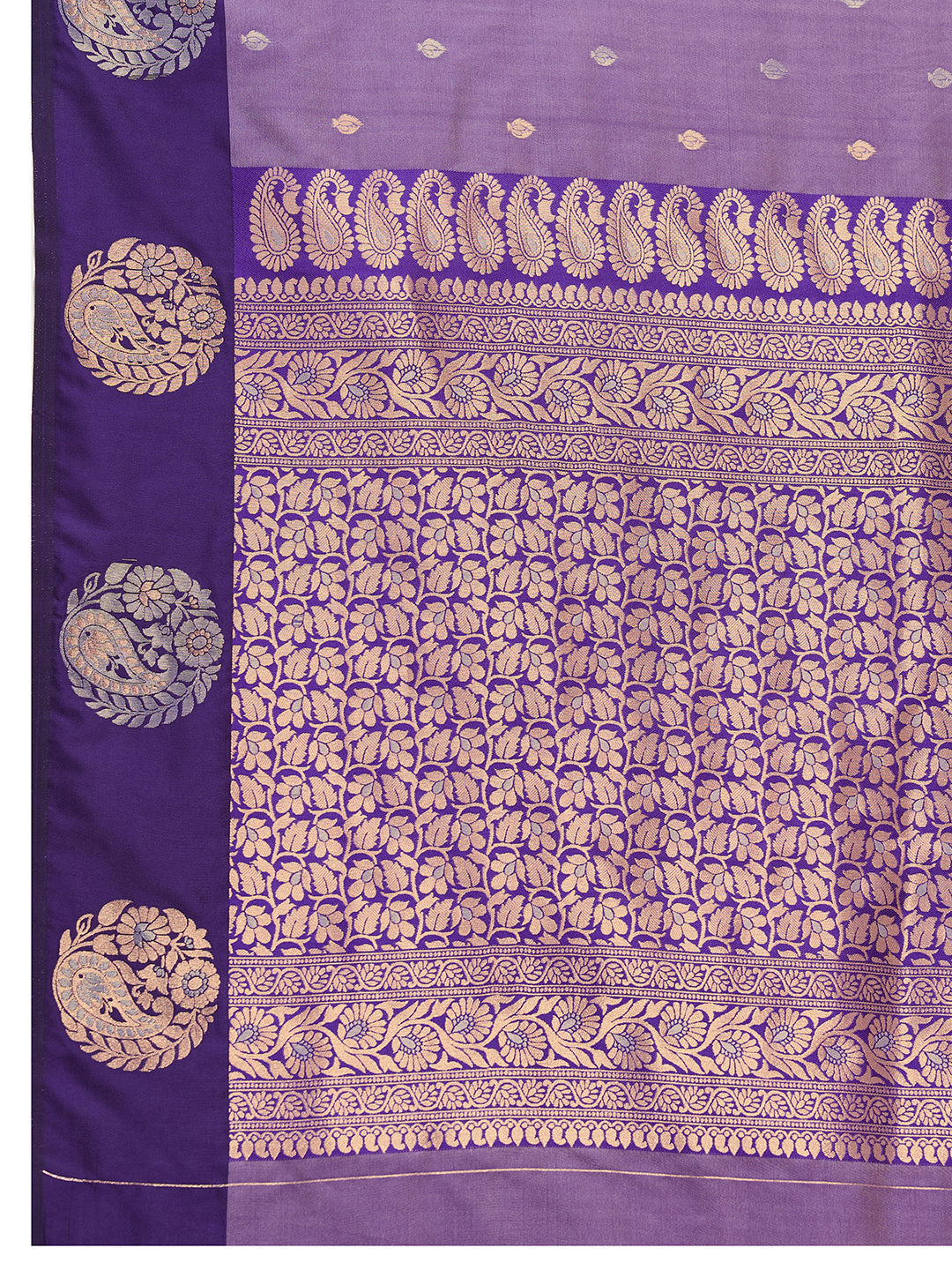 Lavender Soft Silk Saree With Silver Banarasi Zari Weaving Work | Festive Wear – JaipurSaaj
