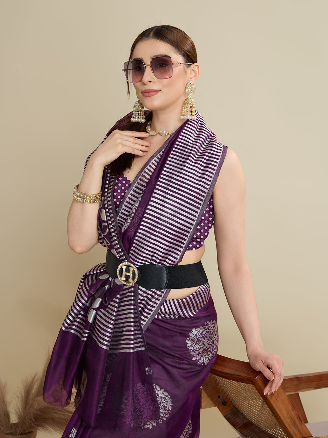 Magenta Color Soft Silk Saree With Weaving Work Lining Border